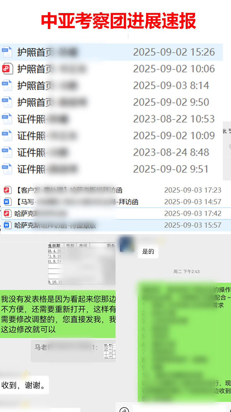 中亚团进展